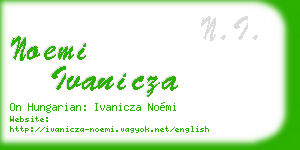 noemi ivanicza business card